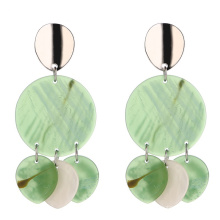 2021 Newest Summer Collection Bright Acrylic Dangle Earrings For Women